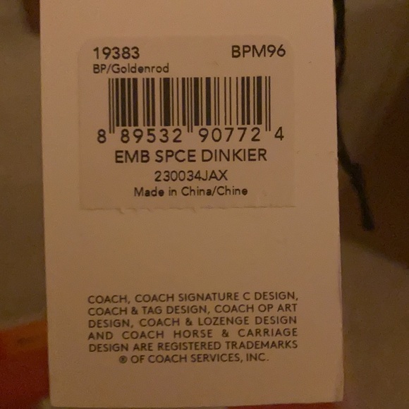 COACH x NASA yellow mini dinky dinkier - Picture 8 of 9